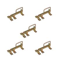 Kit 5 Trincos Com Alça Portão Porteira Aço Bicromado 180Mm.