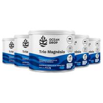 Kit 5 Trio Magnésio Ocean Drop Vegano 60 Cápsulas Kit 5 Trio Magnésio Ocean Drop Vegano 60 Cápsulas
