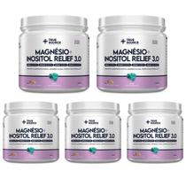 Kit 5 True Magnésio + Inositol Relief 3.0 Camomila E Lavanda