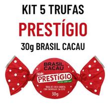 Kit 5 Trufas Prestígio Brasil Cacau Prestigio