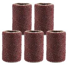 Kit 5 Tubos De Lixa 6.4Mm 1/4 Grão 400 Para Micro Retíficas