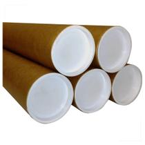 Kit 5 Tubos Postal de Papelão 100x6 cm com Tampa Kit 5 Tubos Postal de Papelão 100x6 cm com Tampa