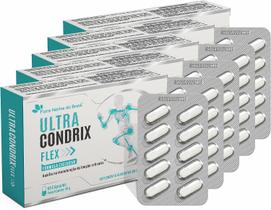 Kit 5 Ultra Condrix - Msm, Curcum@, Vit K2, Colágeno Tipo II e Ácido Hialurônico 60 caps de 600mg