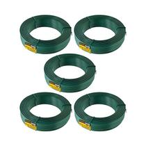 Kit 5 un arame galvanizado revest pvc verde vonder bwg18 1kg