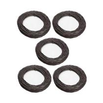 Kit 5 un arame queimado liso ajax 18 bwg rolo 1kg aprox.105m