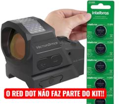 Kit 5 un. Baterias Alicalinas para Red Dot Vector Optics Frenzy 1x19x26 Power Solar Gen 2