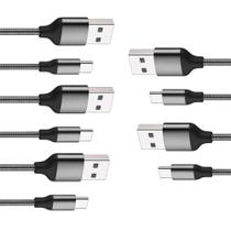 Kit 5 UN Cabo Turbo Inova 1 m Cinza Flexível Kit 5 UN Cabo Turbo Inova 1 m Cinza Flexível