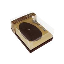 Kit 5 Un Caixa Chocolate Para Ovo De Colher 500G Cor Dourado