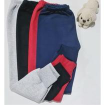 KIT 5 Un Calça Moletom Infantil 1 a 16 anos unissex menino e menina