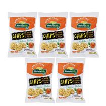 Kit 5 Un - Chips Arroz Cebola E Salsa Sem Glúten Kodilar 70g