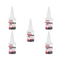 Kit 5 un cola adesivo pisafix instantaneo 20g cada
