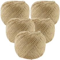 Kit 5 Un Fio Cordão Barbante Rami 2mm Rolo 200g Sisal Aprox 180mts Para Artesanatos Convite Amarração Kit 5 Un Fio Cordão Barbante Rami 2mm Rolo 200g Sisal Aprox 180mts Para Artesanatos Convite Amarração