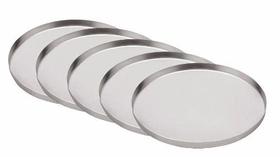 Kit 5 un Forma Pizza 35 Cm Aba Alta Profissional Pizzaria