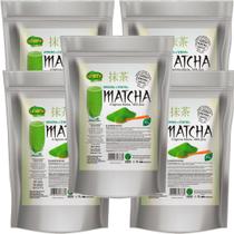 Kit 5 Un Matcha Premium Legitimo 30g 100% Puro - Chá Natural Em Pó Vegano Unilife