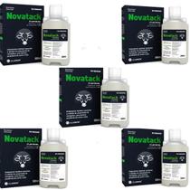 Kit 5 un novatack vetoquinol 500 ml para bovinos de corte e leite