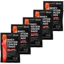 Kit 5 un sache whey protein concentrado dux human 28g butter cookies