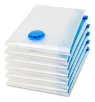 Kit 5 Un. Saco Vácuo 60x80cm Guarda Roupa Organizador Kit 5 Un. Saco Vácuo 60x80cm Guarda Roupa Organizador