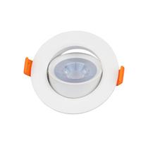 Kit 5 un. spot led - fcob 3w - embutir redondo - 6500k - biv - 240lm