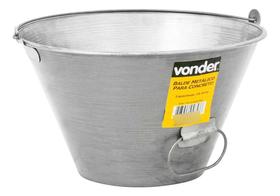 Kit 5 Und Balde Para Cimento E Concreto 10l Metálico Vonder Kit 5 Und Balde Para Cimento E Concreto 10l Metálico Vonder