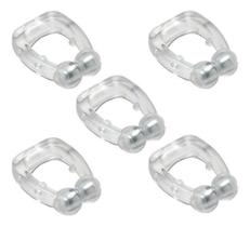 Kit 5 Und Clipe Nasal Dilatador Magnético Com Imã Anti Ronco