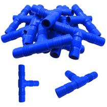 Kit 5 Und Conexão p/ Mangueiras Tê Interno Triplo De 1" Irrigação Fácil Instalação Kit 5 Und Conexão p/ Mangueiras Tê Interno Triplo De 1" Irrigação Fácil Instalação