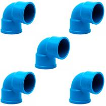 Kit 5 und Curva 90º Curta BB Bolsa Soldável 50mm PN80 para Sistema de Irrigação 100% PVC