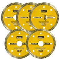 Kit 5 Und Disco Diamantado Turbo Extra Fino 110 x 20mm Graff Kit 5 Und Disco Diamantado Turbo Extra Fino 110 x 20mm Graff