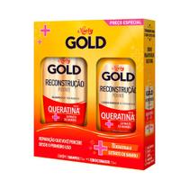 Kit 5 Und Kit Shampoo 300ml + Condicionador Niely Gold Queratina 200ml