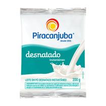 Kit 5 Und Leite Em Pó Piracanjuba Desnatado Instantâneo 200g