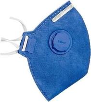 KIT 5 UND Máscara Respiratória Semi-Facial Descartável Proteplus R8 com Válvula PFF2 Tamanho Único