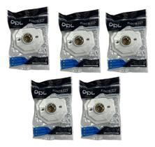 Kit 5 Und Plafon Octogonal Decorativo Soquete Branco E27 Opl Branco Kit 5 Und Plafon Octogonal Decorativo Soquete Branco E27 Opl Branco