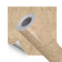 Kit 5 Uni Papel Parede Adesivo Marmore Marrom Imperial Lavavel 500x60cm