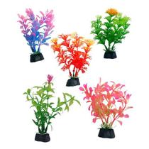 KIT 5 Unid. de Plantas Decorativas para aquário 10 cm