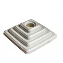 Kit 5 Unid. Plafon Plafonier Pirâmide Quadrado Branco Kit 5 Unid. Plafon Plafonier Pirâmide Quadrado Branco