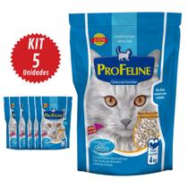 Kit 5 Unidades Areia para Gatos PróFeline 4kg