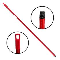 Kit 5 Unidades Cabo de Vassoura Rodo 120cm Condor Metálico Plastificado Com Encaixe de Rosca E Alça Para Pendurar Kit 5 Unidades Cabo de Vassoura Rodo 120cm Condor Metálico Plastificado Com Encaixe de Rosca E Alça Para Pendurar
