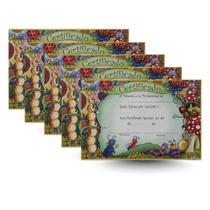 Kit 5 Unidades: Certificados de Formatura Tema Insetos (Educação Infantil)