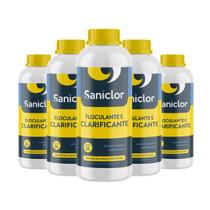 Kit 5 unidades-clarificante & floculante para piscina 1 litro saniclor Kit 5 unidades-clarificante & floculante para piscina 1 litro saniclor