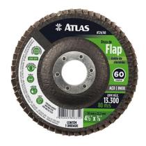 Kit 5 Unidades Discos de Flap Varios Grãos Atlas 115mm Kit 5 Unidades Discos de Flap Varios Grãos Atlas 115mm