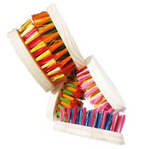 Kit 5 Unidades ESCOVA OVAL Madeira Lavanderia Tanque Limpeza Geral Multiuso Para Esfregar Lavar Roupas Sapatos Tênis