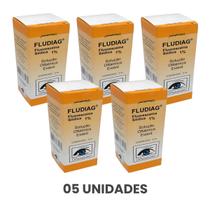 Kit 5 Unidades Fludiag (fluoresceina Sódica) 1% Colírio