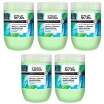 Kit 5 Unidades Gel Redutor para o Corpo Dagua Natural Mentol Cânfora Nano Cafeína 750g