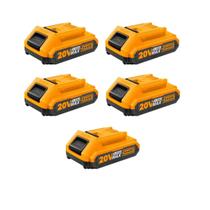 Kit 5 unidades - ingco bateria ion-litio 2.0ah 20v linha p20s (fbli20011)
