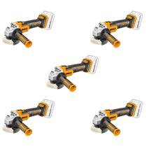 Kit 5 unidades - ingco esmerilhadeira angular brushless 4.1/2" a bateria 20v (com 2 baterias)