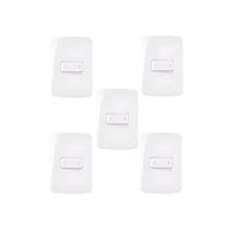 Kit 5 Unidades - Interruptor Bipolar MarGirius Bipolar 4x2 25A Branco