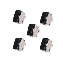 Kit 5 Unidades - Interruptor Paralelo Sleek Ebony 10a 250v