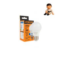 Kit 5 unidades - lâmpada super led bulbo a60 9w 6500k foxlux bivolt