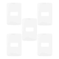 Kit 5 unidades - mg b3 placa 4x2 1 posto horizontal branco (19420) Kit 5 unidades - mg b3 placa 4x2 1 posto horizontal branco (19420)