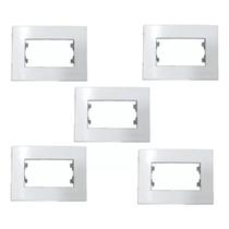 Kit 5 unidades - mg conj. placa c/suporte p/movel br sleek (15787)