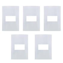 Kit 5 unidades - mg placa 4x2 1 posto horizontal br sleek (16038) Kit 5 unidades - mg placa 4x2 1 posto horizontal br sleek (16038)